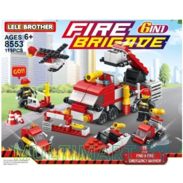 Конструктор Lele Brother 8553 6 в 1 Пожарный отряд